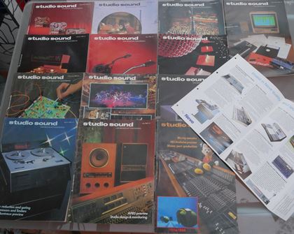 various-Studio Sound mags Jan 78 - - Dec 82